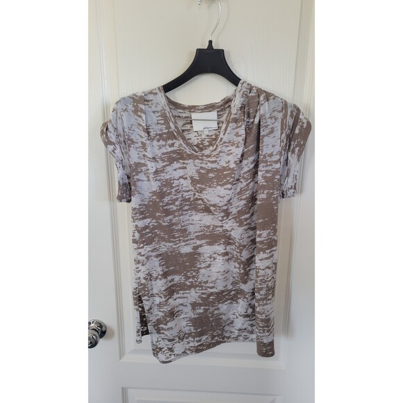 3.1 PHILLIP LIM Slant Hem Burnout Muscle Tee - Picture 2 of 5